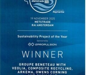 Composite Recycling Wins Sustainability Award at the 2025 Boat Builder Awards, METSTRADE