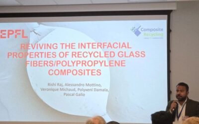 Research on recycled glass fibre presented at ECCM22, Oslo